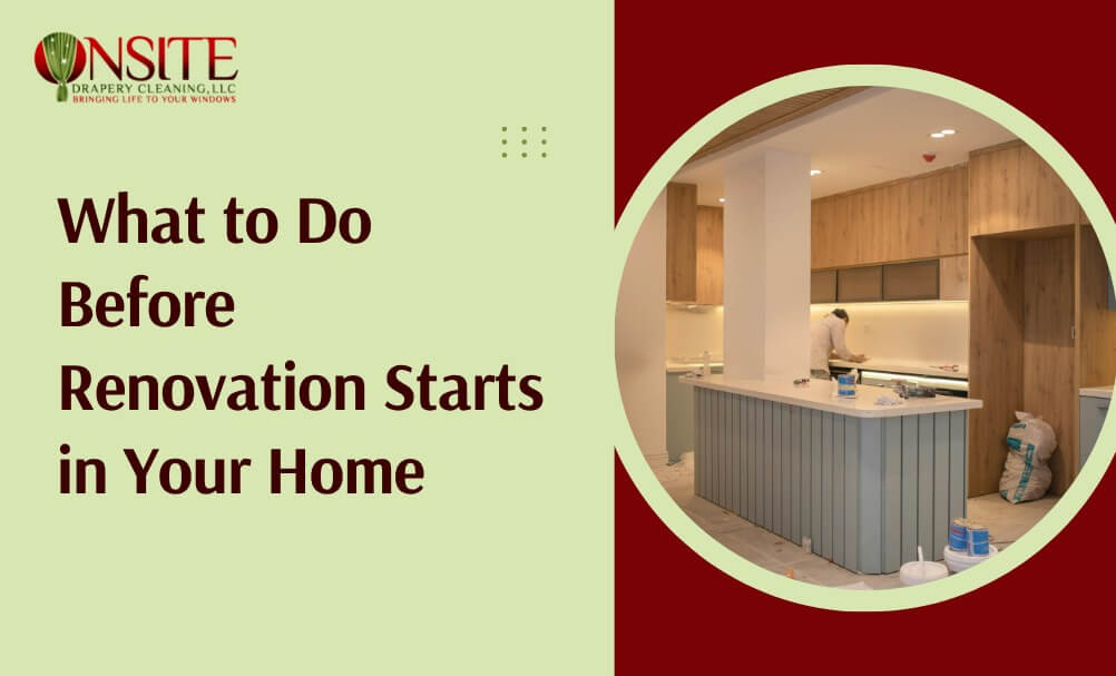 What to do before renovation